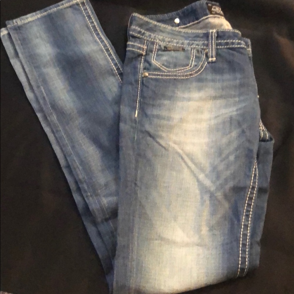 Light blue skinny jeans